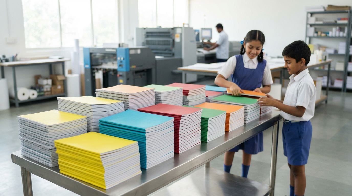 School notebooks & stationery — Custom Notebooks for schools across Karnataka