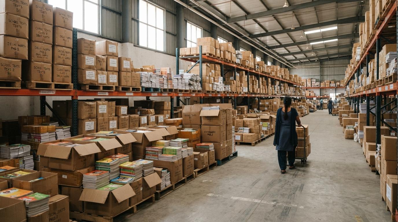 School textbook distribution warehouse